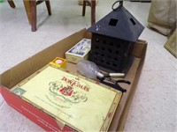 Vintage Items Cigar Boxes,Metal Candle Holder