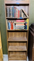 4 Shelf Book Shelf, Just Shelf, 24.5” w x 9.5” d
