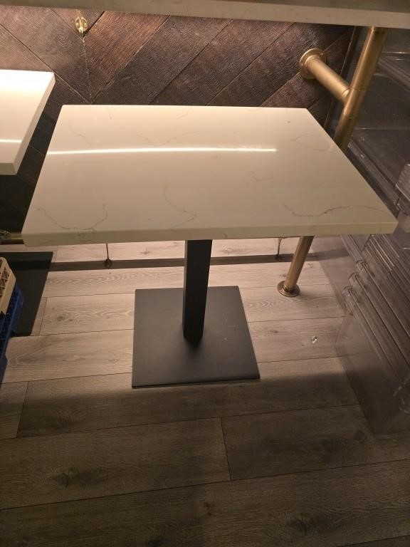 MARBLE TOP TABLES W HD BASES