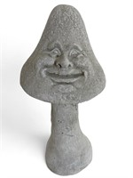 Happy Face Cement Mushroom Garden Statue