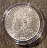 1886-P Morgan Dollar: BU