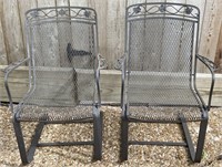 Brown Metal Outdoor Chairs