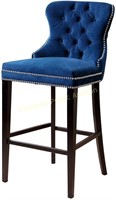 Abbyson Velvet Barstool Navy Blue $442 R