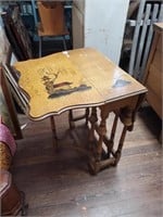 Drop Leaf Gate,Leg Oriental Theme Mini Table