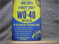 Retro WD-40 Advertisement Metal Sign