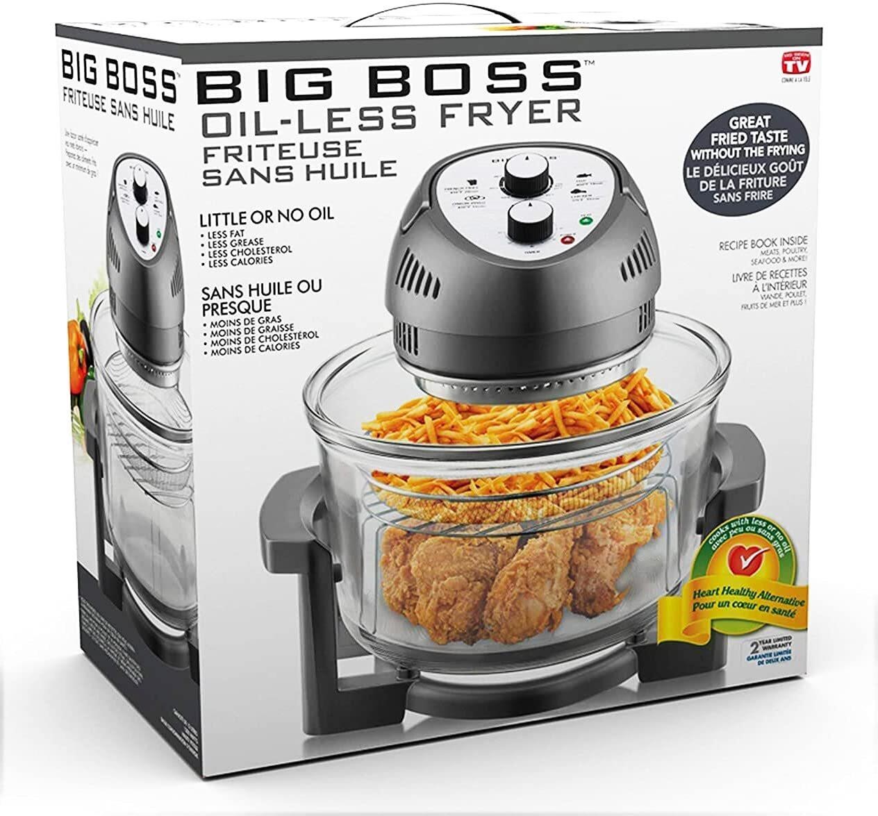 Big Boss 16Qt Glass Air Fryer Oven – Extra Large