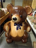 Lg. Brown Bear Cookie Jar - 15"H