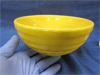 old yellow bauer pottery bowl (8in diameter)