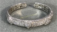 Judith Ripka Designer Sterling & Jeweled Bracelet