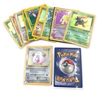 Assortment of Holographic Pokémon cards from 1999