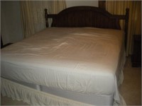 Dixie Oak Mid Century Modern King Size Bed