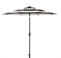 Allen + Roth - 9' Ft Black / White Umbrella (No