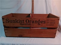 Wood Sunkist Orange Crate