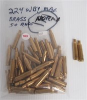 (50) Rounds of 224WBY mag brass.
