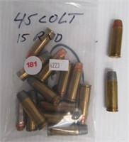 (15) Rounds of 45 colt.