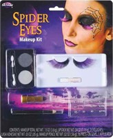 (N) Fun World Spider Eyes Makeup Kit Lashes Face P