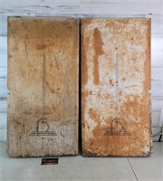 Metal Doors From an Old Metal Cabinet 15.5"W