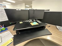 2 Monitors & Elevating Desk Module