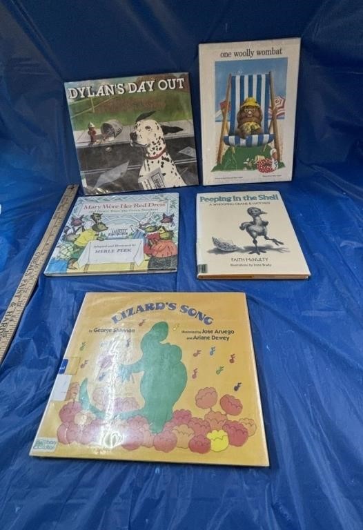 5 Assorted Vtg. Children's Books