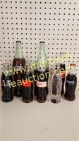 (8) Glass Coca-Cola Bottles Collectibles