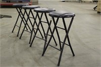 (4) Mainstay Folding Stools