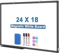 Tripollo Magnetic White Board For Wall 24 X 18
