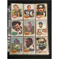 (128) 1976 Topps Football Cards With Stars