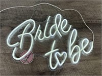Light Up "Bride to Be" Sign
