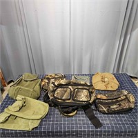 A4A2 8pc Carry bags hiking belt canteen holsters