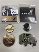 LOT OF MACK TRUCK YEAR 2011, 2021,2022,2023 COINS