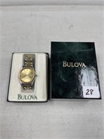 BULOVA MEN'S STAINLESS STEEL MACK DATE WATCH