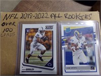 NFL 2018 - 2022 all Rookies 100+ cards