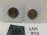 1969 & 1981 CANADIAN 50 CENT COINS