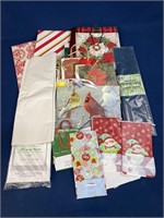 Assorted gift boxes, gift bags and tissue paper,