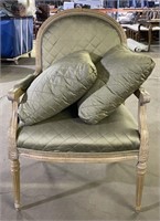 (A) Victorian Style Chair 41 1/2”