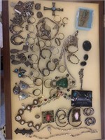 JEWELRY LOT STERLING SILVER RINGS ETC