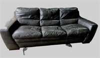 Leather Sofa (pre-owned Marks, Seat Is Worn On One