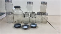 Mason jars and jars