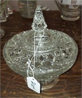 PRESSED GLASS CANDY DISH