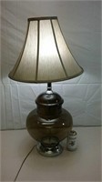 Large Glass Base Table Lamp Working