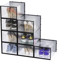 SHOE STORAGE BOXES 8 PACK