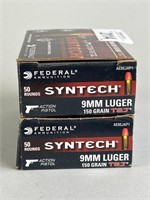 Federal Syntech 9mm Luger Ammo.