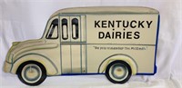 Kentucky Dairies Metal Milk Truck Sign