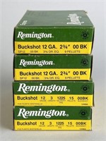 Remington 12 GA Buckshot Shotgun Shells.