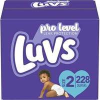 Diapers Size 2  228 - Luvs Ultra Leakguards