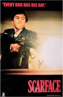 Al Pacino signed "Scarface" movie poster