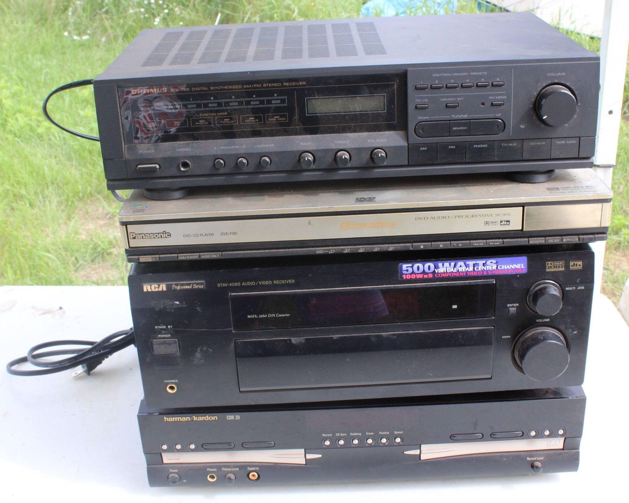 4 pcs of Miscellaneous Stereo Equipment