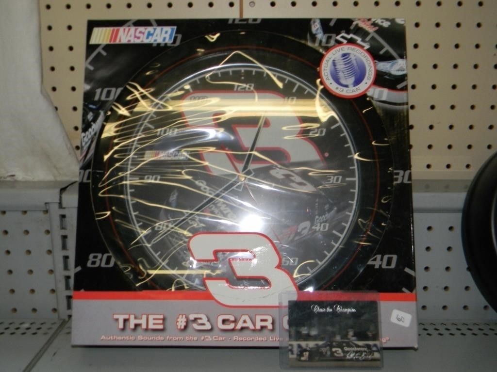 Dale Earnhart Clock and Card