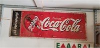 Spanish Coca-Cola / coke / soda metal sign