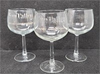 (3) Sun Valley Golden Anniversary Wine Glasses